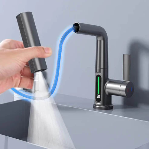 Intelligente Flexibele Kraan – Digitale Weergave En Live Temperatuur