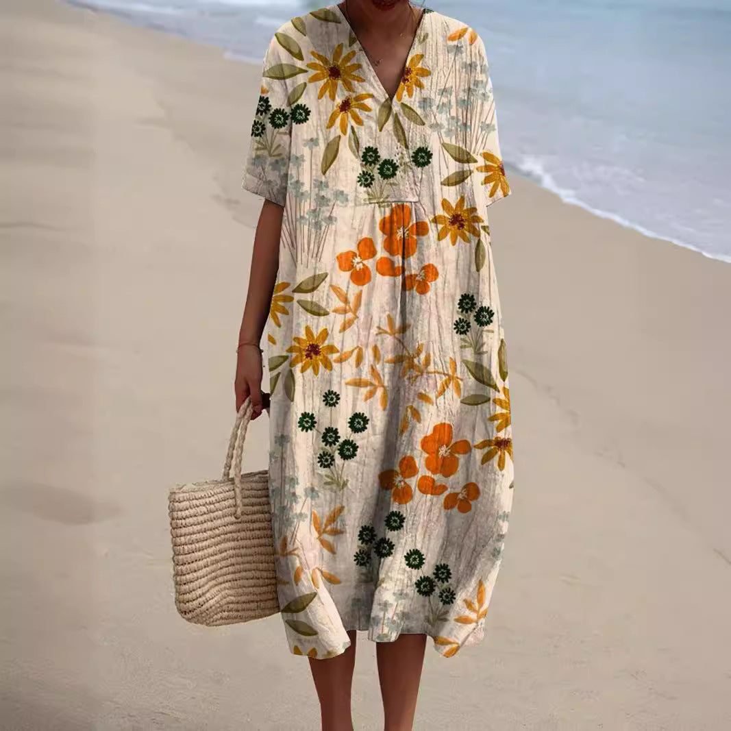 Sabrine | Vestido Midi Mujer – Ligereza Y Espíritu Estival
