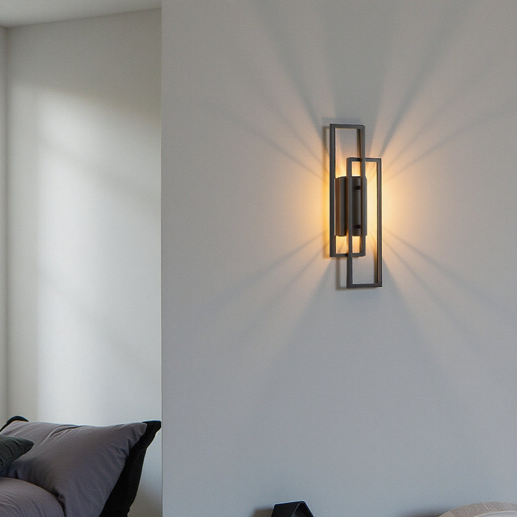 Kinkiet prostokątny geometryczny – elegancja i nowoczesność