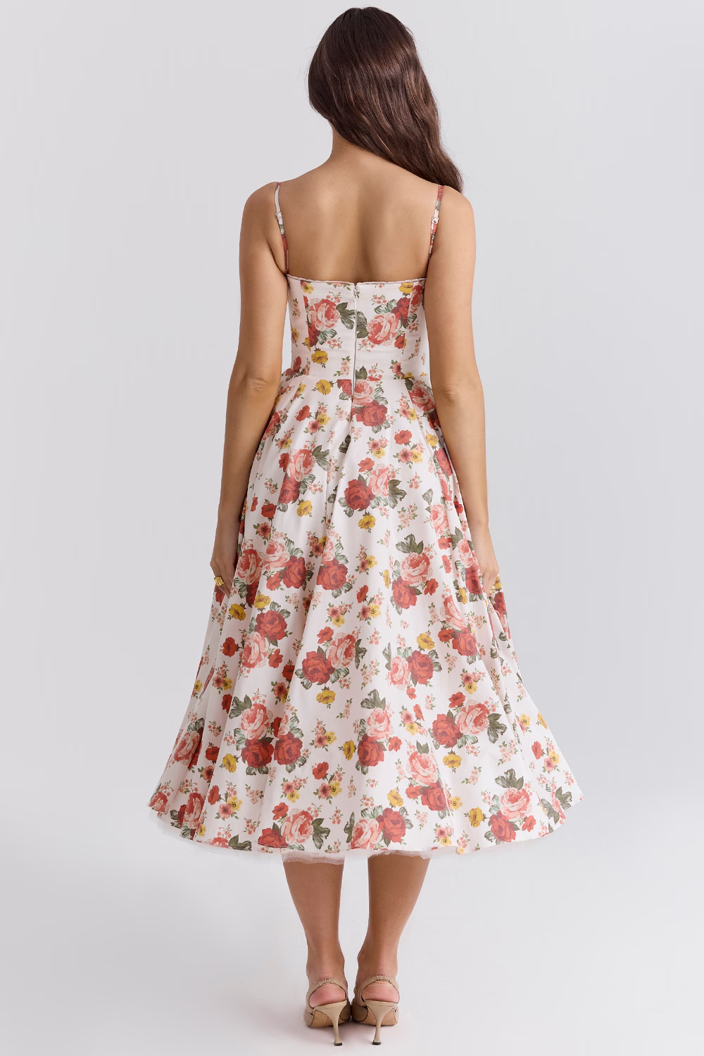 Lory | Vestido Midi Com Alças – Glamour Clássico e Leveza