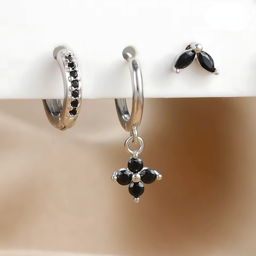 Set Oorbellen En Piercings – Veelzijdigheid En Subtiele Glans