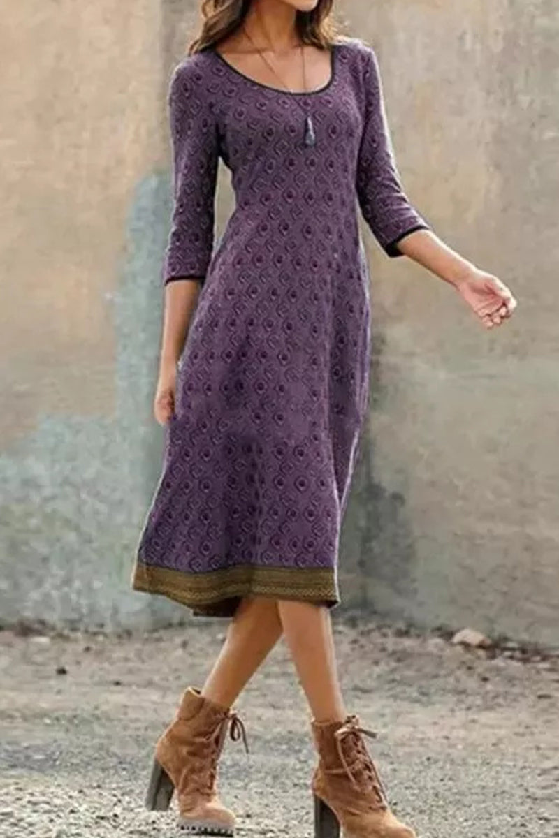 Robe Midi Légère – Manches Courtes Et Élégance Estivale