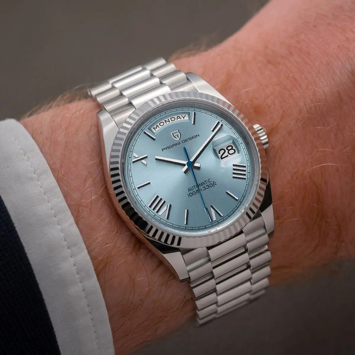 Luxus Automatik-Uhr – Klassische Eleganz und Präzisionsmechanismus