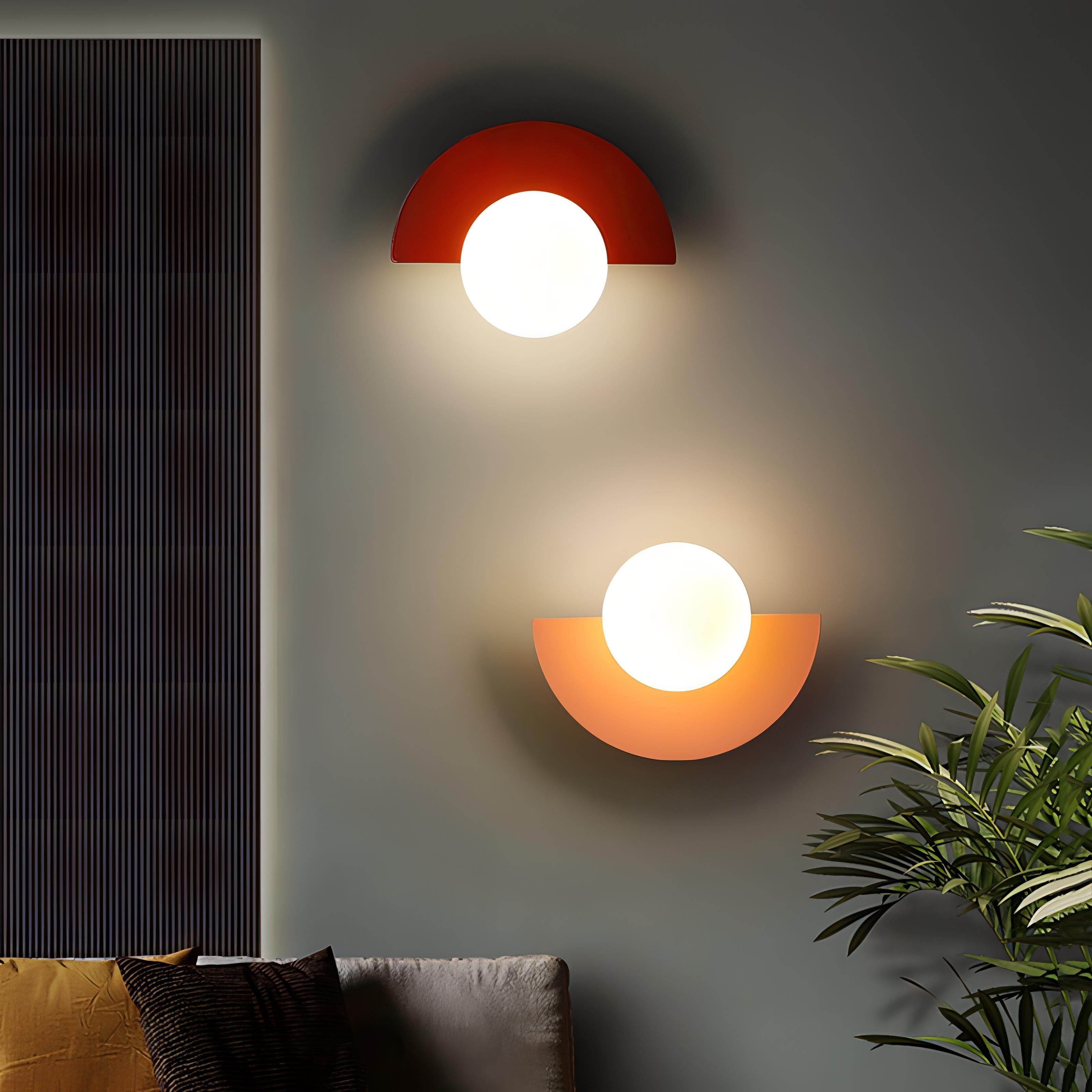 Moderne Wandlamp – Halve Cirkel Vorm En Zachte Verlichting