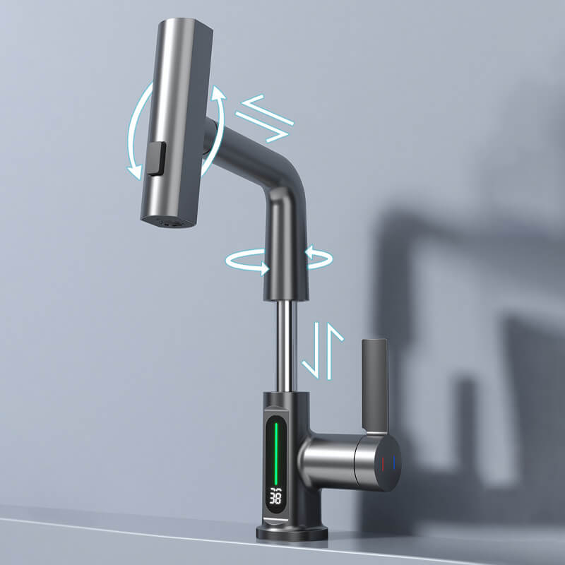 Intelligente Flexibele Kraan – Digitale Weergave En Live Temperatuur