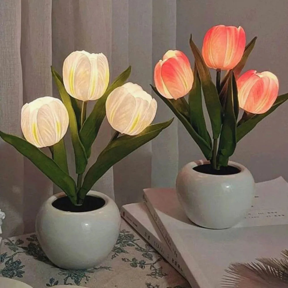 Dekorativní lampa Tulipán – Teplá a rafinovaná atmosféra