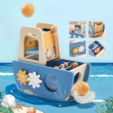 Brinquedo para crianças com capacidades motoras - Aventura marinha e diversão para aprender