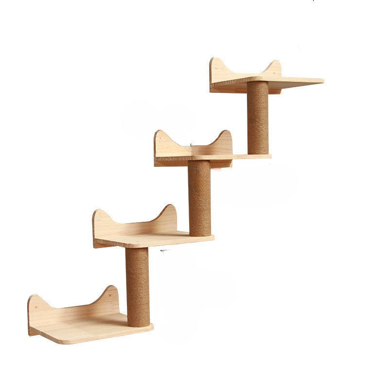 Estrutura de Escalada de Parede para Gato com Plataforma Suspensa e Escada