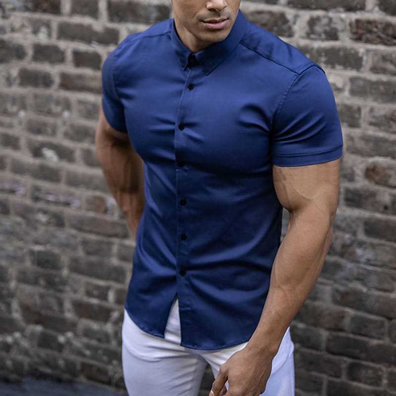 Joseph | Camisa de Manga Corta Elegante – Corte Ajustado y Estilo Moderno