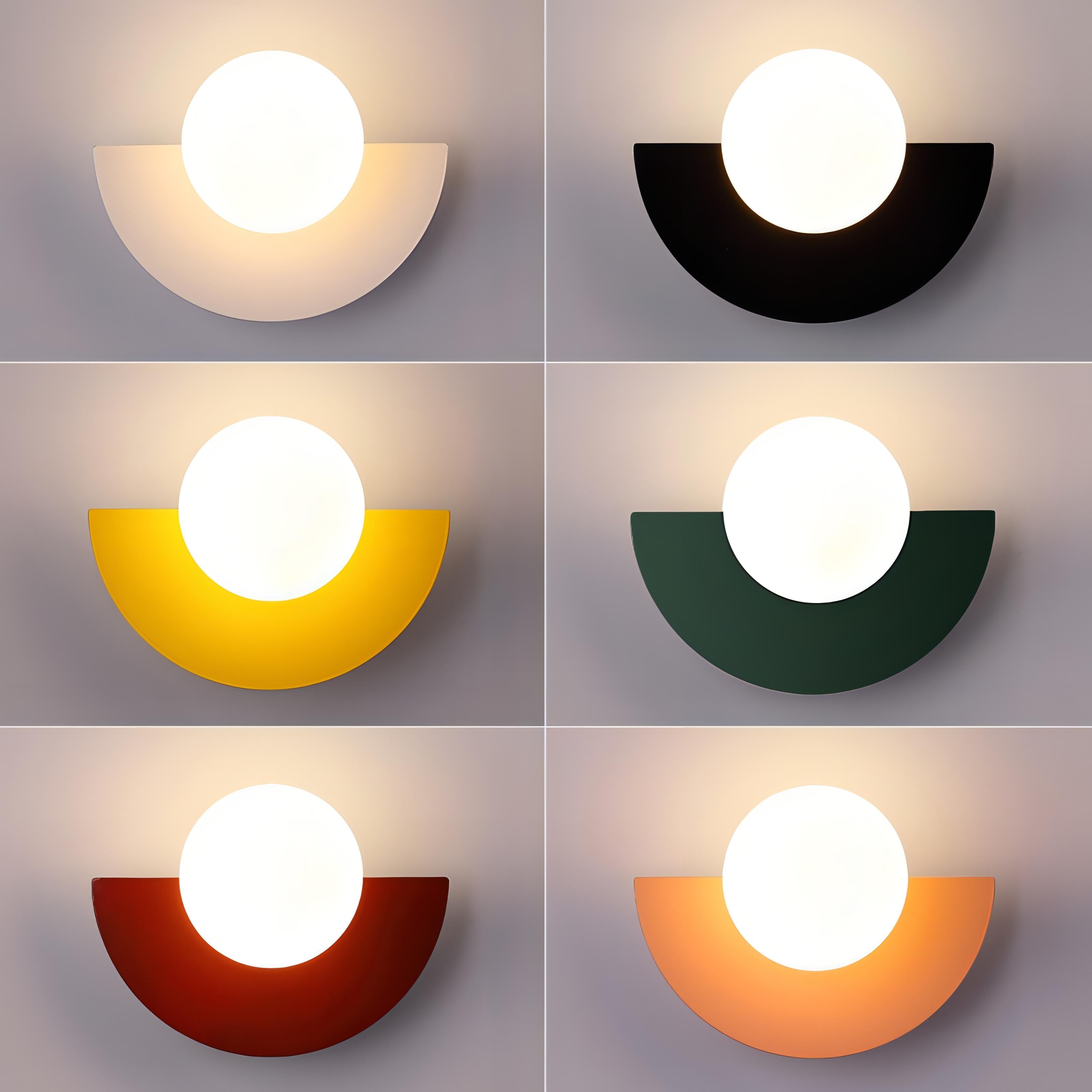 Moderne Wandlamp – Halve Cirkel Vorm En Zachte Verlichting