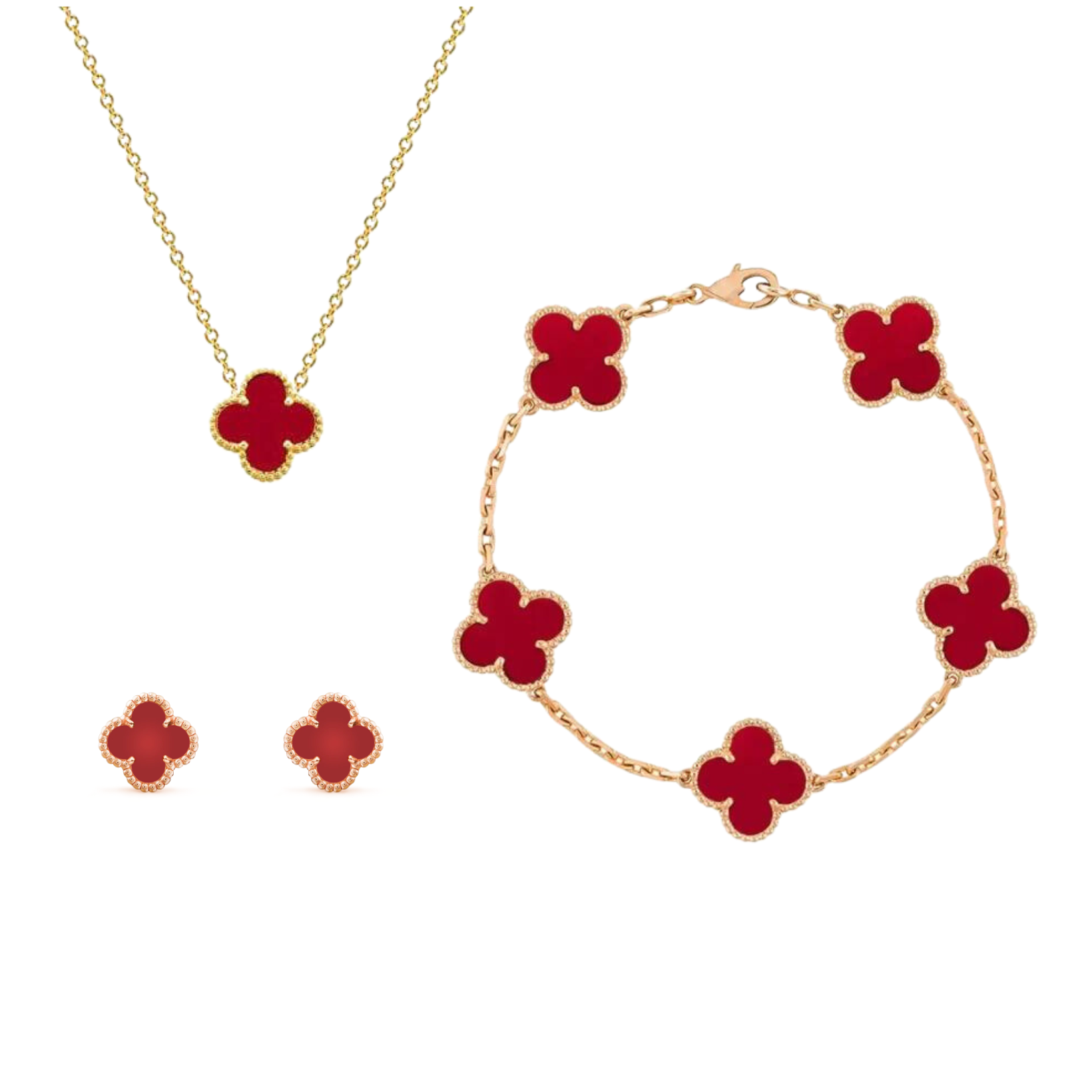 Schmuckset – Eleganz aus Edelstahl in Gold