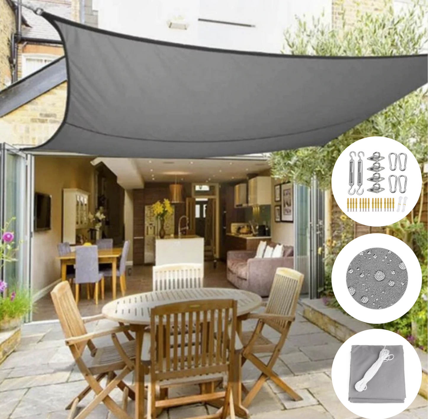 בדי צל impermeable – הגנה מפני שמש ואלגנטיות לגינה