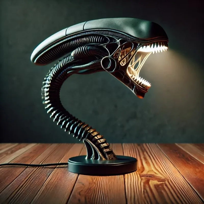 Lâmpada de Secretária LED — Inspiração Xenomorfa
