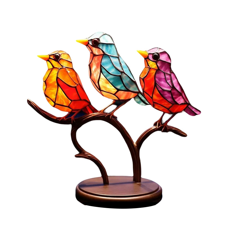 Decorative Ornament – Birds Perched on a Branch