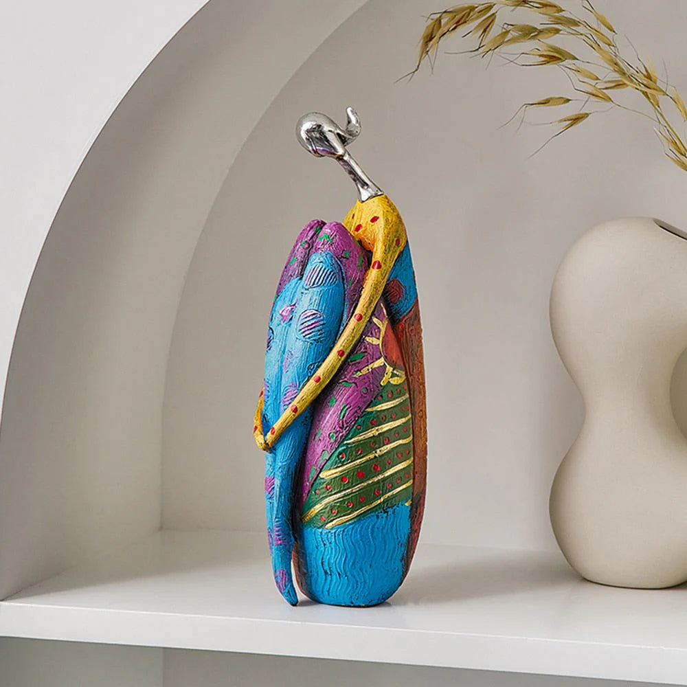 Abstrakt Skulptur Kvinna – Elegans Och Modernitet 