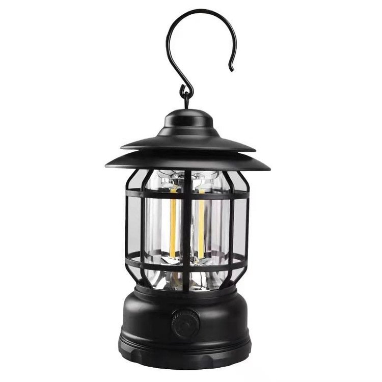 Retro LED-campinglampe - vintagestil og funktionalitet