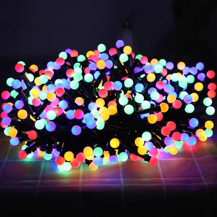 Guirnalda LED impermeable para exterior — jardín, terraza y veladas iluminadas 