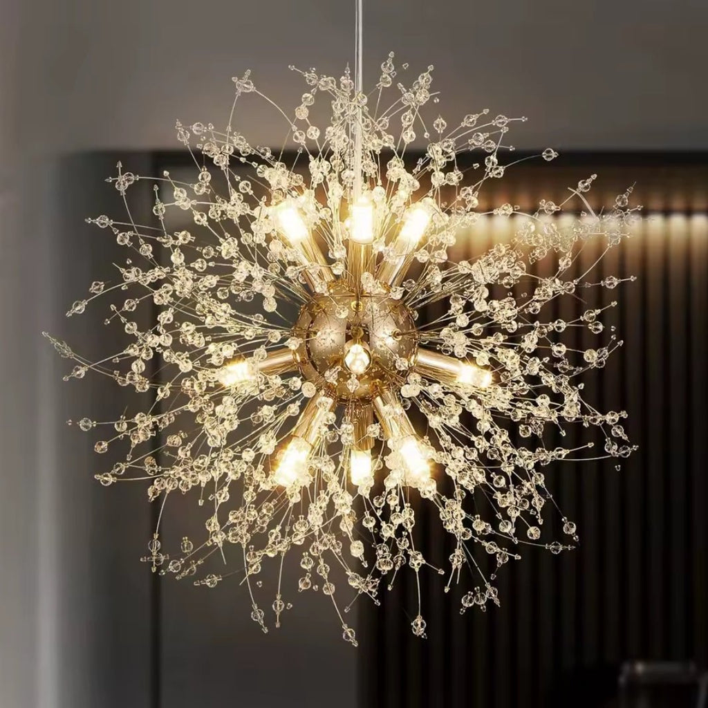 Křišťálový závěsný lustr – Nadčasová elegance a lesk 