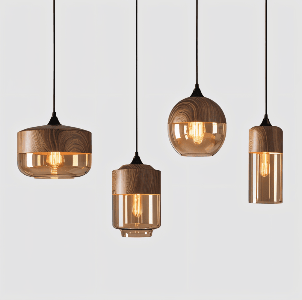 Retro szklana lampa wisząca Loft - modne oświetlenie i wyjątkowa atmosfera