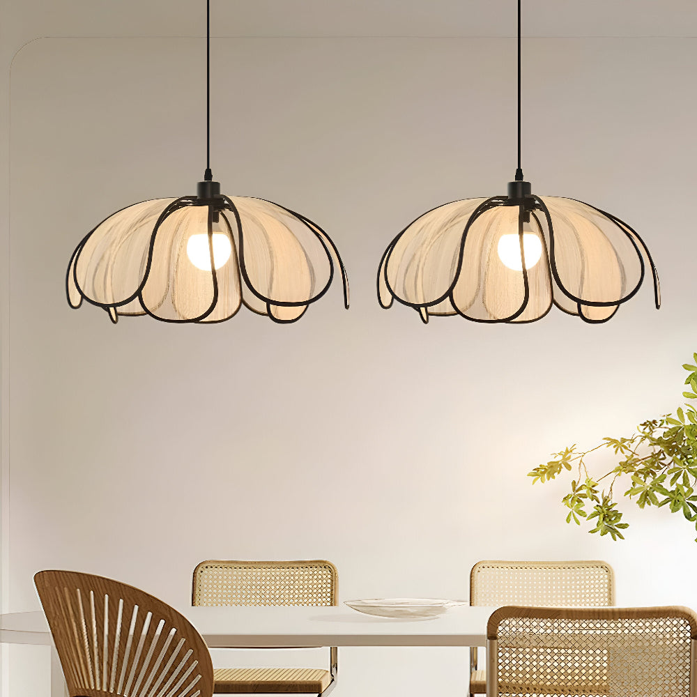 Elegancka lampa wisząca z naturalnej wikliny - naturalna dekoracja i harmonijne oświetlenie