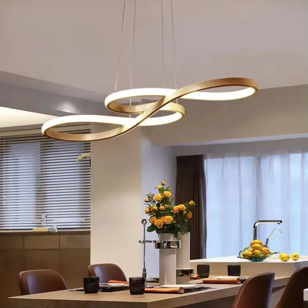 Moderne LED Oppheng i Ringer – Elegant og Futuristisk Design 