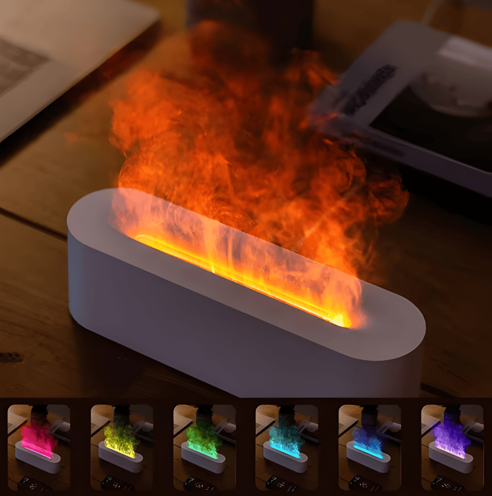 Difusor de aromas USB con iluminación LED multicolor - Atmósfera relajante y bruma ligera