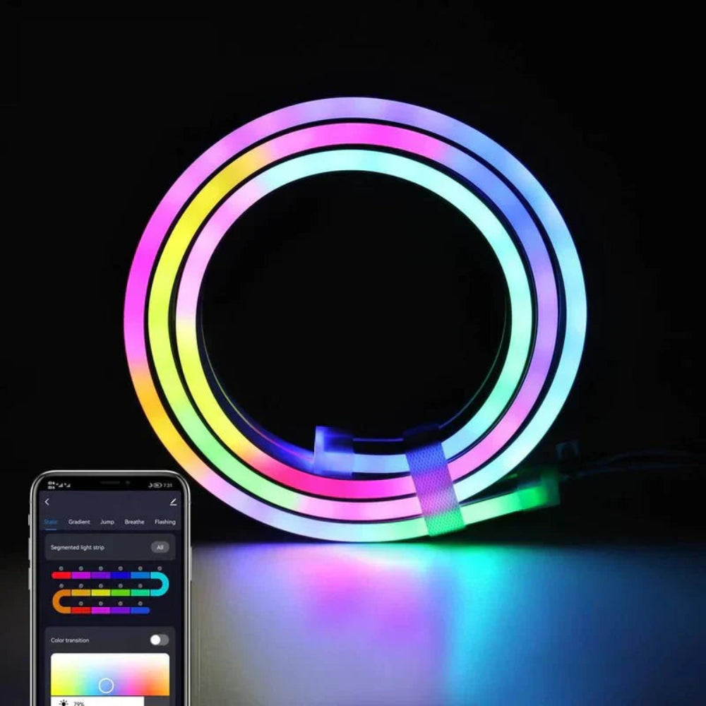 Neon Flexível LED – Controlo Fácil Via Aplicação Móvel 