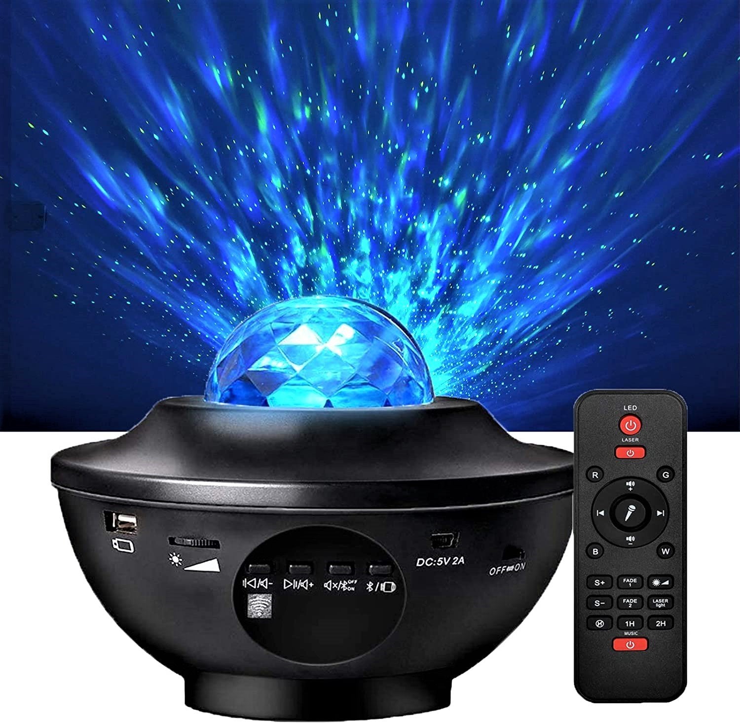 Proyector de luz Galaxy - Decoración luminosa y relajante