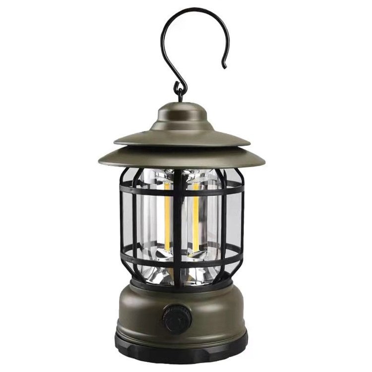 Retro LED-campinglampe - vintagestil og funktionalitet