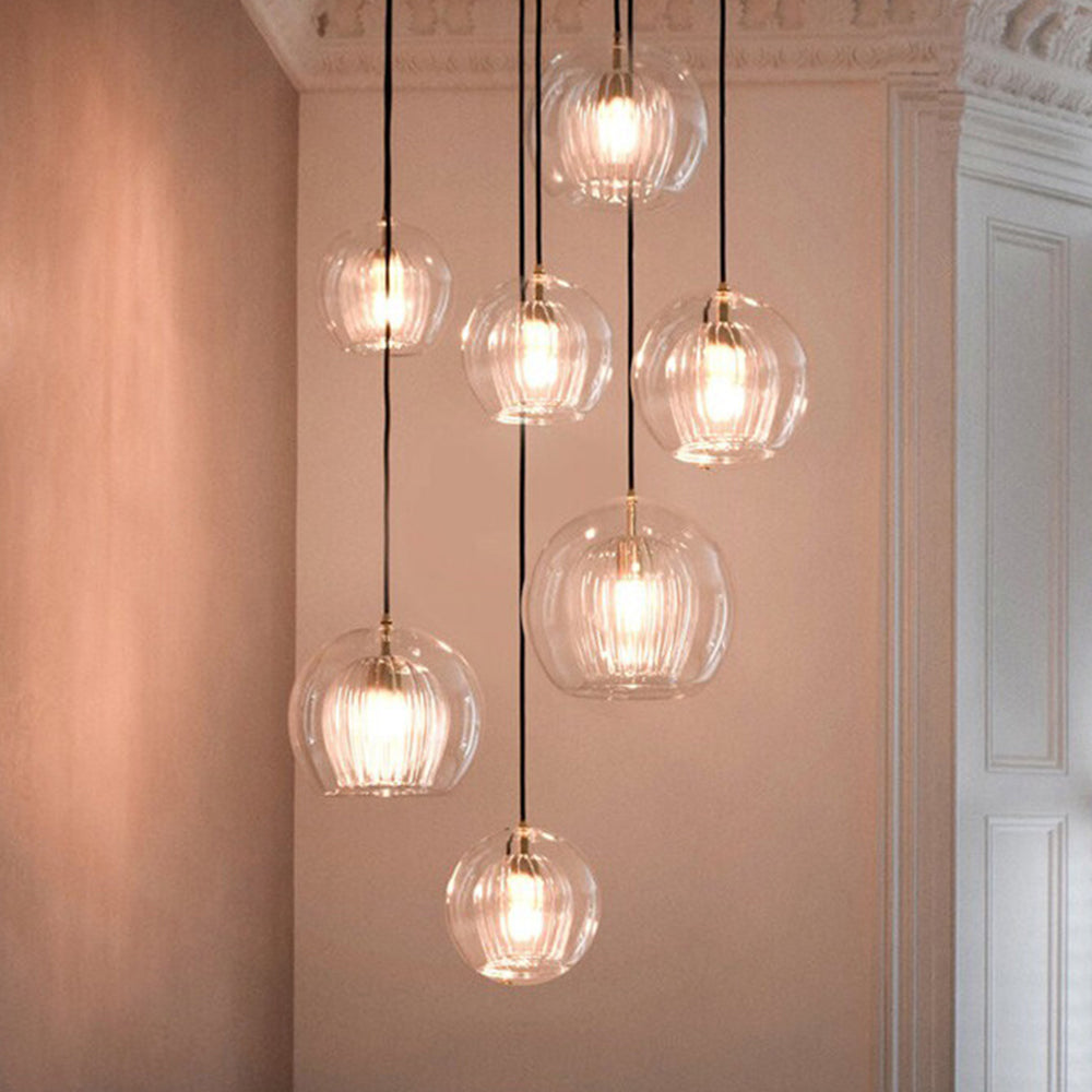 Elegante und warme Glas Pendelleuchte – Stil und Raffinesse 