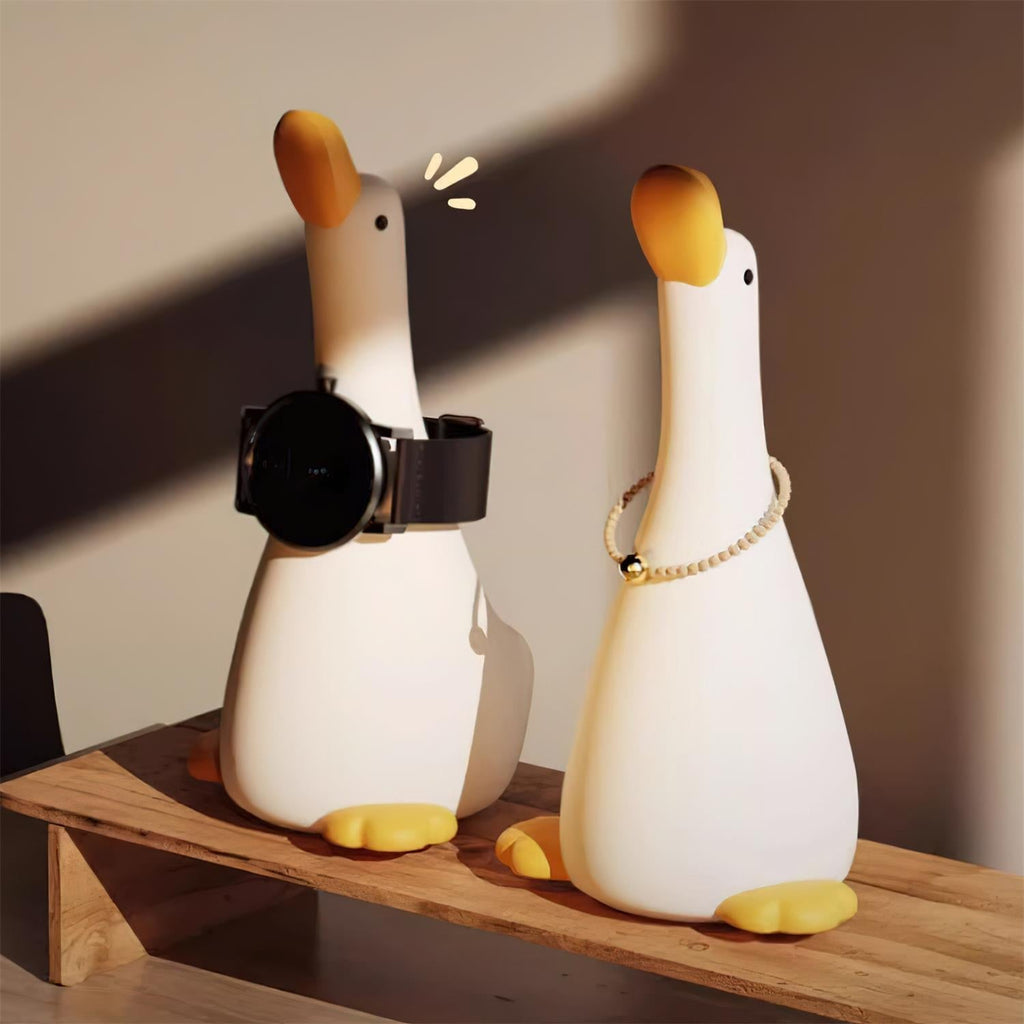 Veilleuse Oie Enchantée — Lumière Tactile & Design Apaisant