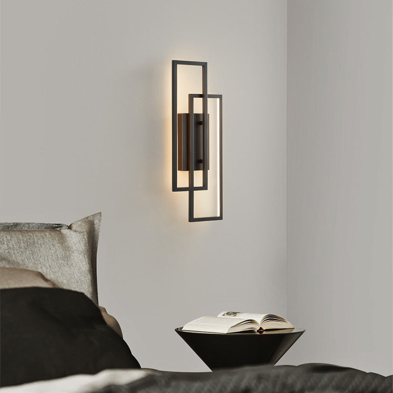 Aplica de perete rectangular geometric – Eleganță și modernitate 