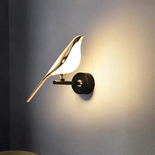Aplique de Parede Pássaro – Decoração Luminoso e Delicada 