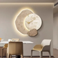 Velké nástěnné hodiny – Moderní design a ambientní LED osvětlení 