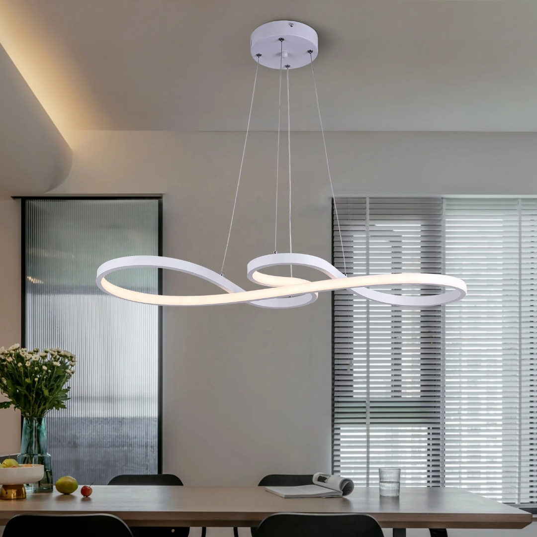 Moderne LED Oppheng i Ringer – Elegant og Futuristisk Design 