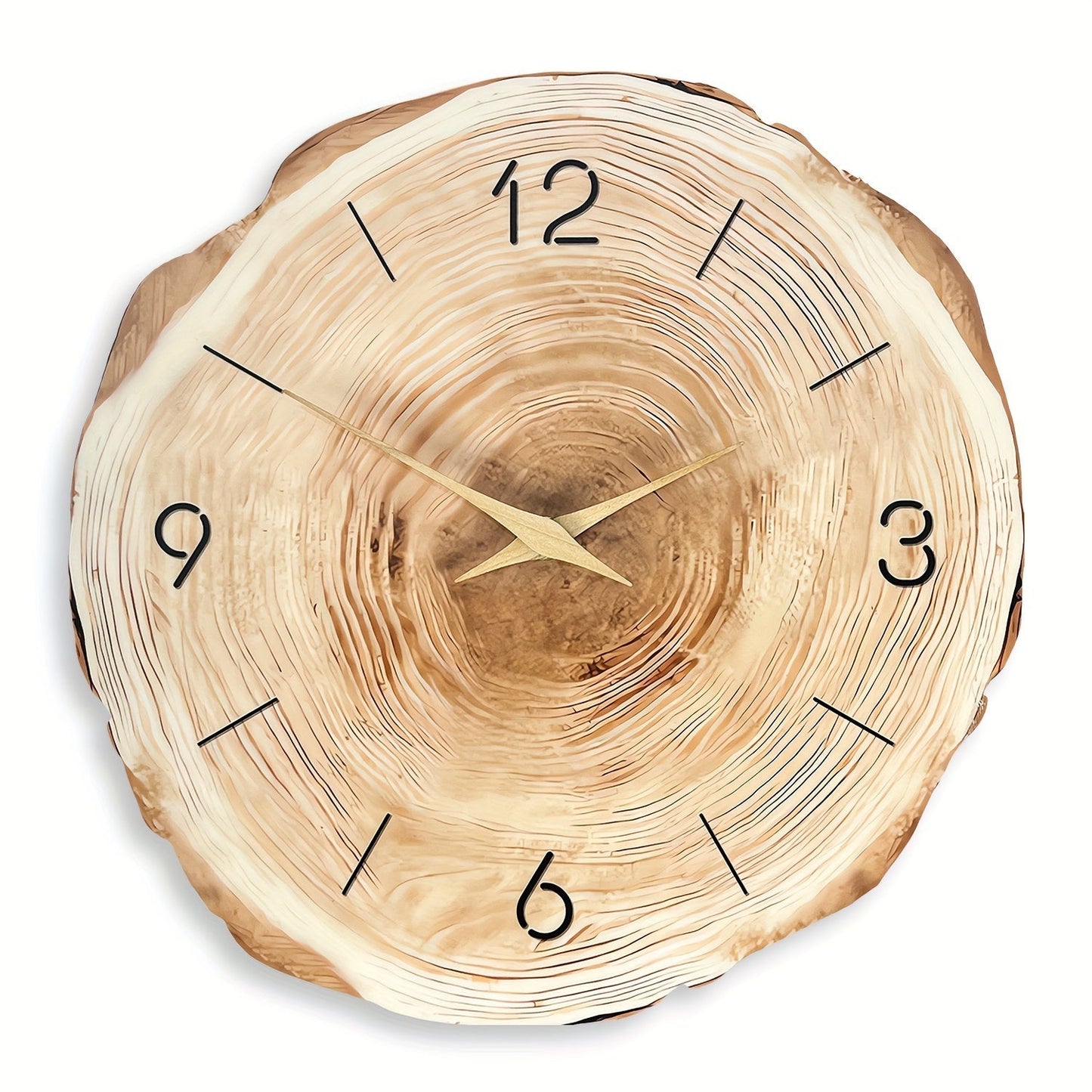 Horloge Murale Silencieuse – Texture Réaliste Et Design Élégant