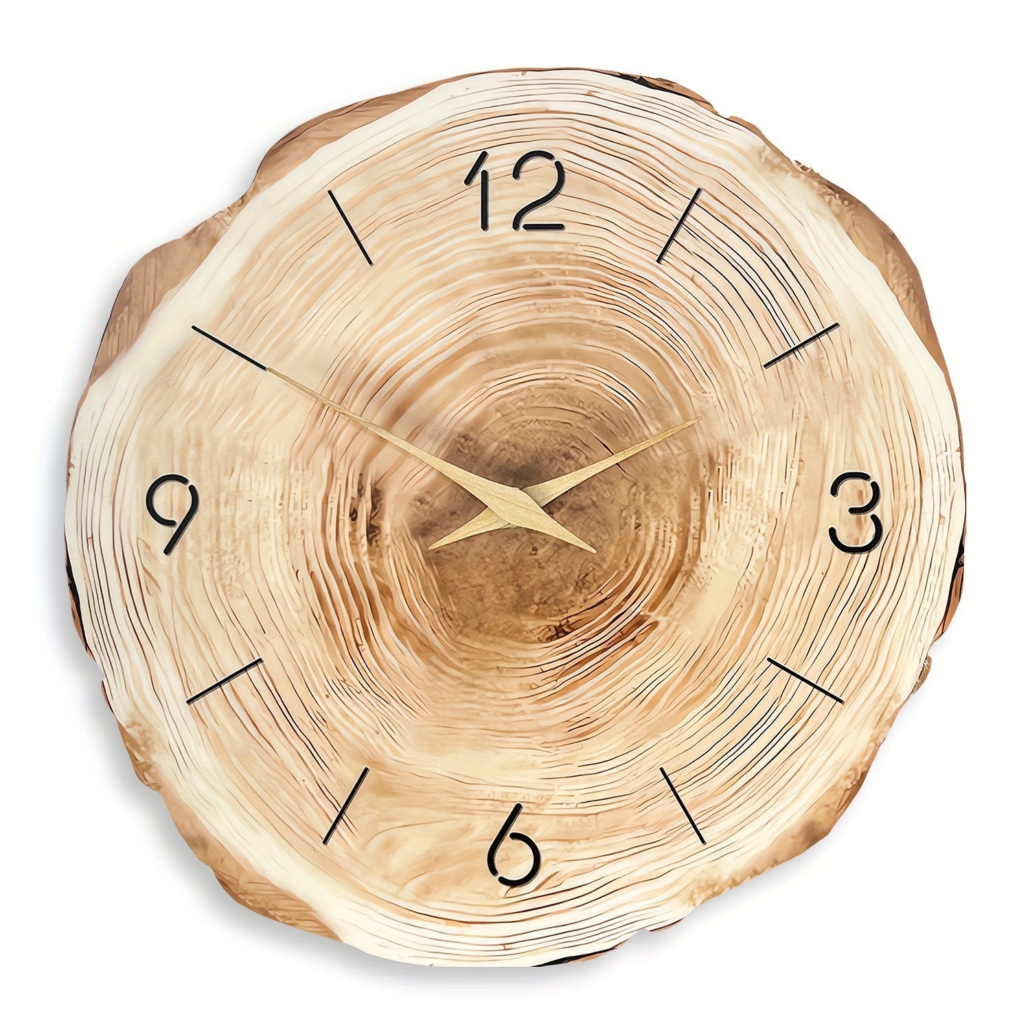 Ceas de perete silențios – Textură realistă și design elegant 