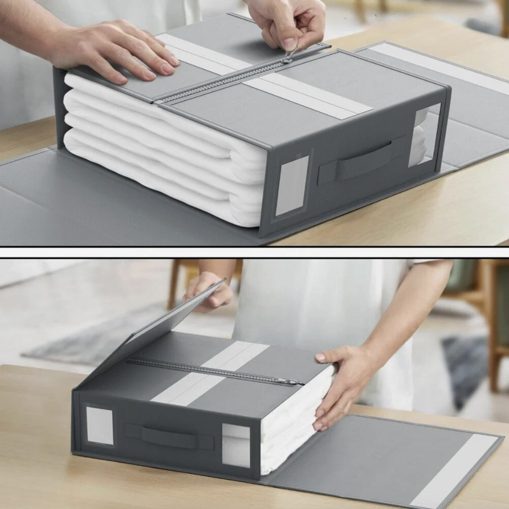 Organizador de Sábanas Plegable – Ahorro de Espacio y Organización Perfecta 