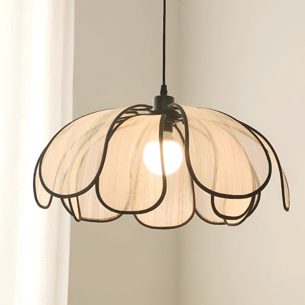 Elegancka lampa wisząca z naturalnej wikliny - naturalna dekoracja i harmonijne oświetlenie