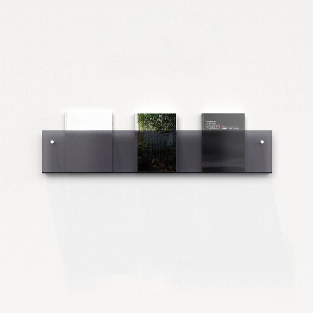 Wandregal Zeitungsständer Transparent – Chic und modernes Design 