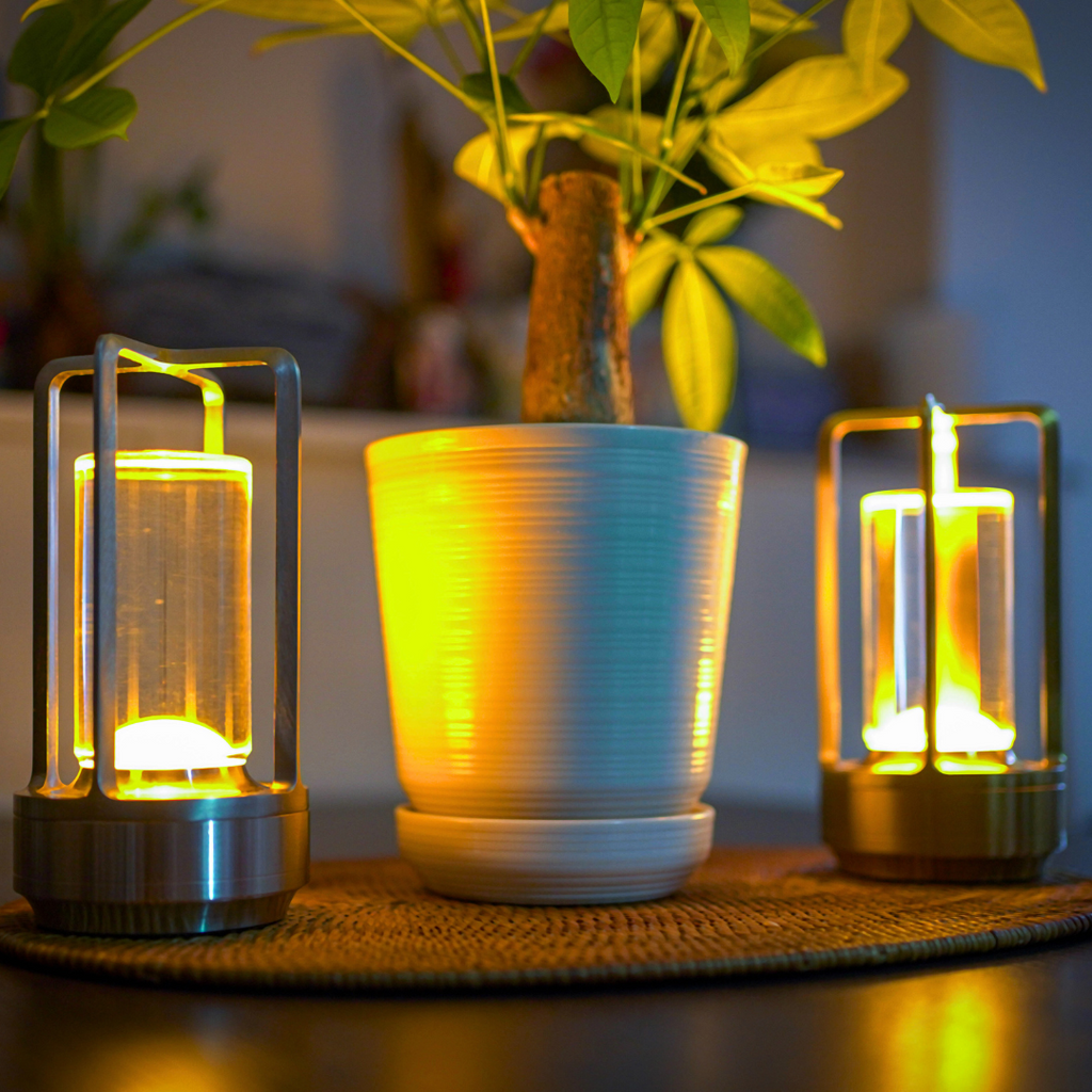 Lampe De Table Rechargeable – Lumière Tamisée Et Style Intemporel