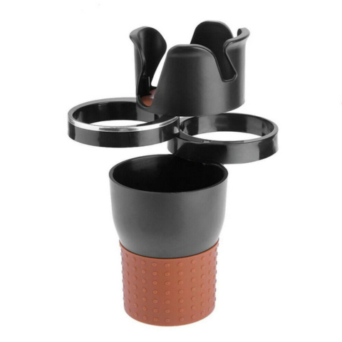 Organizador rotativo de porta-copos para automóveis - Poupança de espaço e conforto na condução