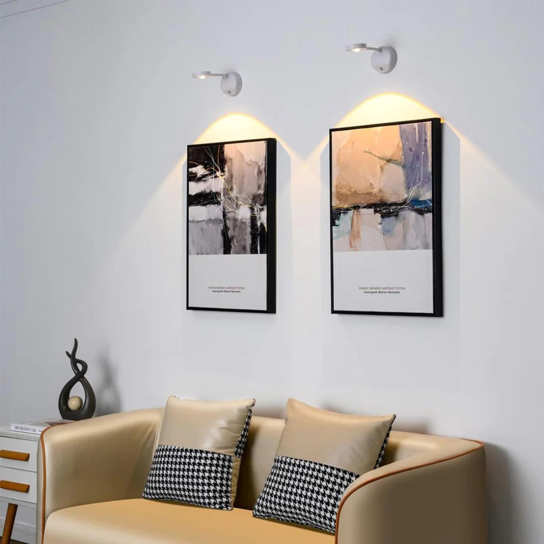 Praktische Wandlampe – Bewegungsmelder und USB-Ladegerät 