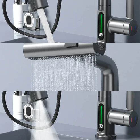 Intelligente Flexibele Kraan – Digitale Weergave En Live Temperatuur 