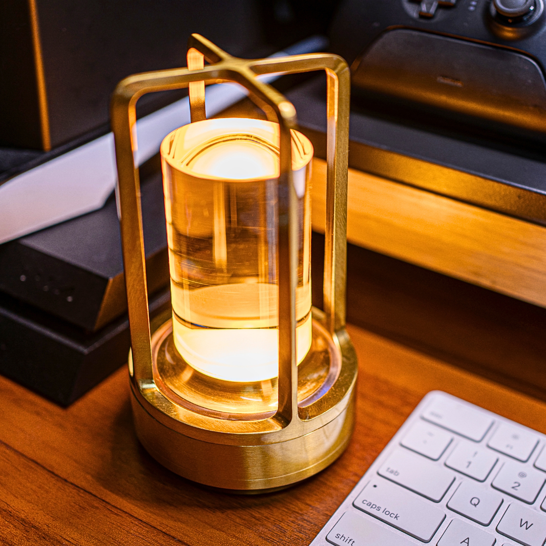 Lampe De Table Rechargeable – Lumière Tamisée Et Style Intemporel
