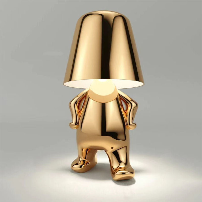 Moderne Bordlampe – Minimalistisk Eleganse og Mykt Lys 