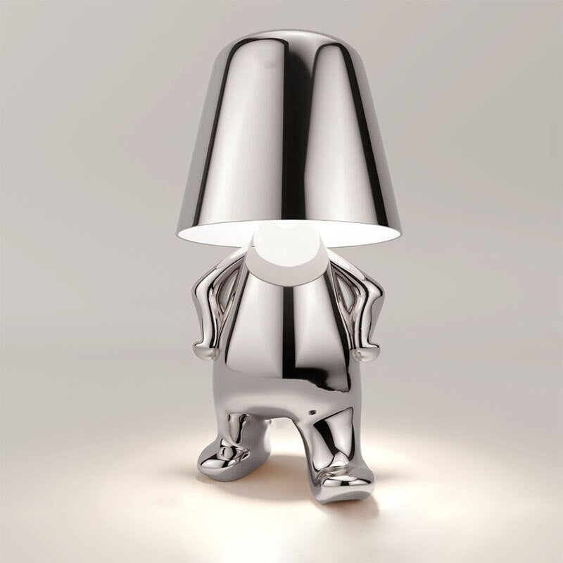 Lâmpada de Mesa Moderna – Elegância Minimalista e Luz Suave 