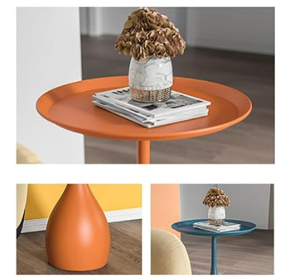 Ronde Bijzettafel – Metalen Structuur en Stabiele Basis 