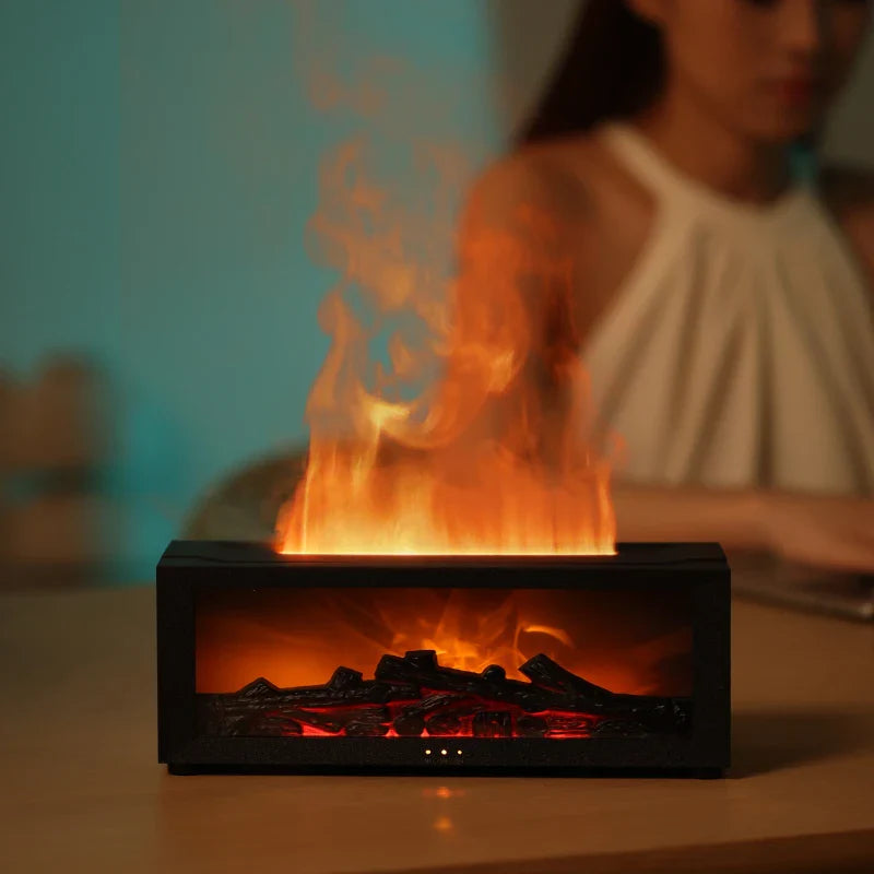 Aromatherapy Diffuser Flame Effect – Warm and Relaxing Atmosphere 