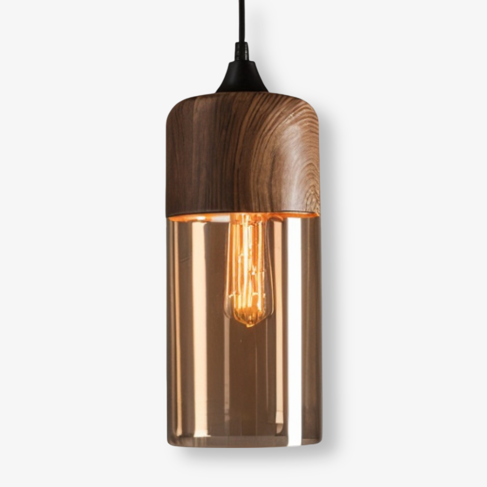 Retro szklana lampa wisząca Loft - modne oświetlenie i wyjątkowa atmosfera